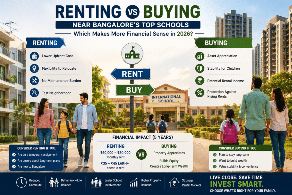 Renting vs Buying Near Bangalore's Top Schools: Which Makes More Financial Sense in 2026?