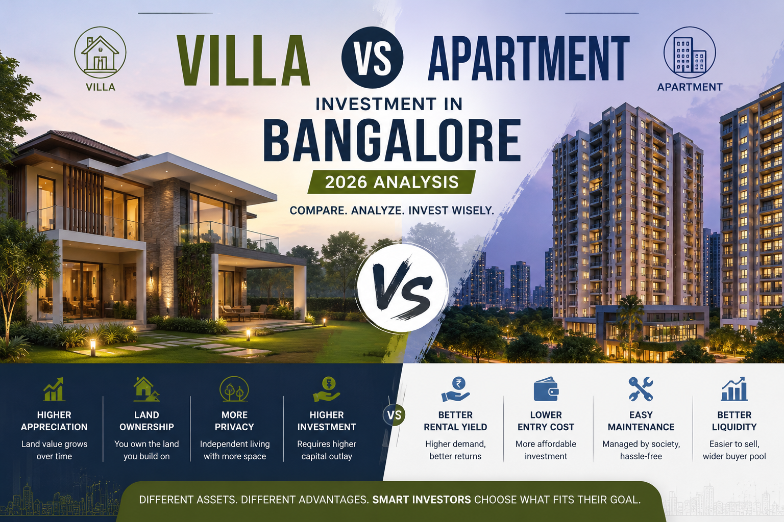 Villa vs Apartment: Which Investment Wins in Bangalore