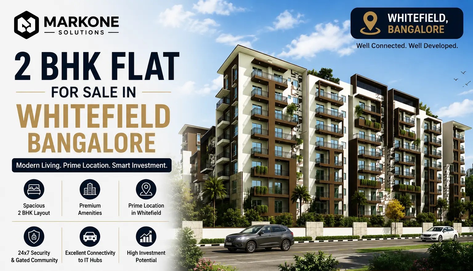 2 BHK Flat for Sale in Whitefield Bangalore